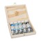 Schmincke Horadam Aquarell Artist Watercolor - Set of 5, Glacier, Supergranulation, Wood Box, 15 ml, Tubes